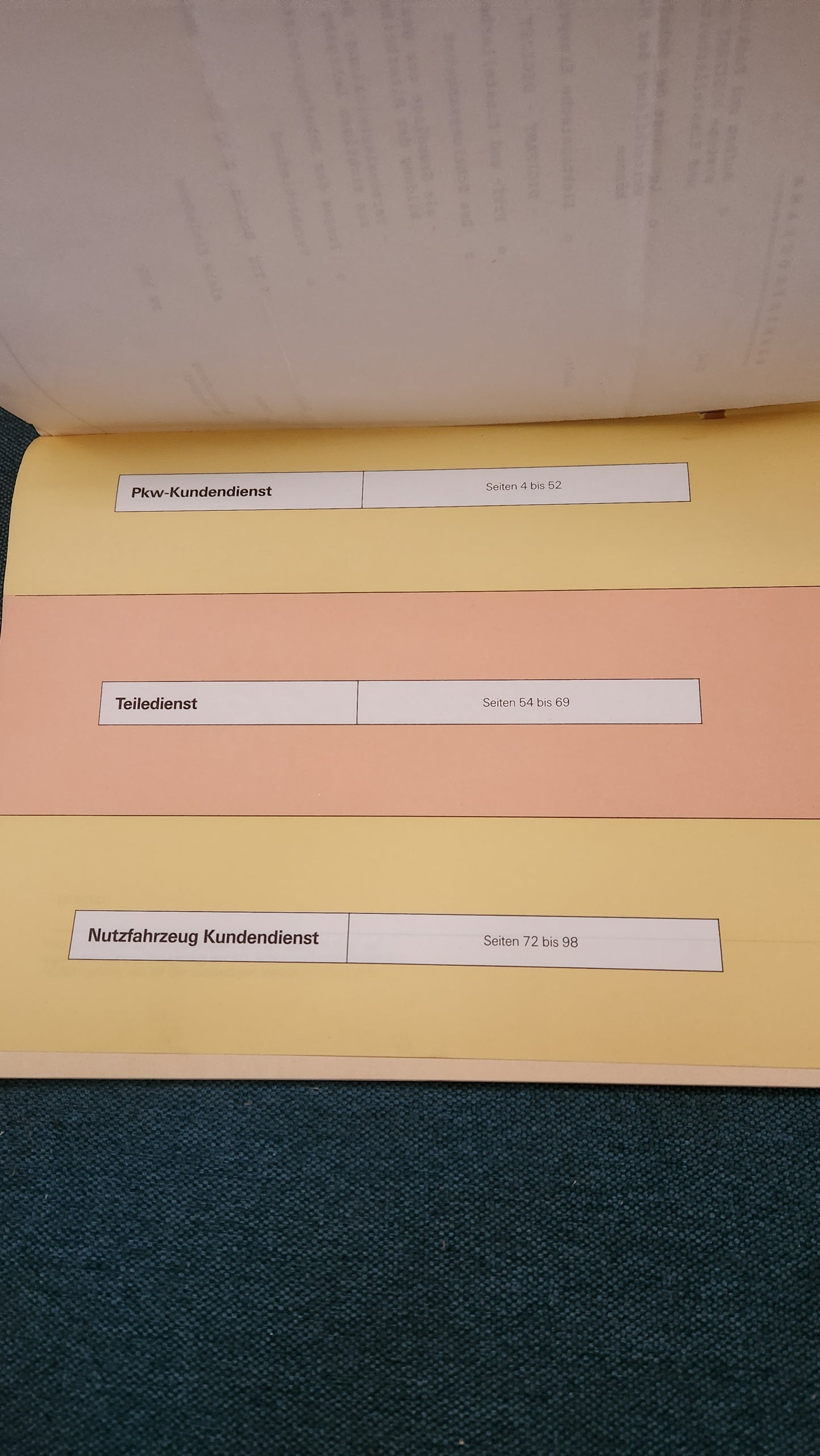 Training and further education KD-ET training offer 1988 Workshop manual