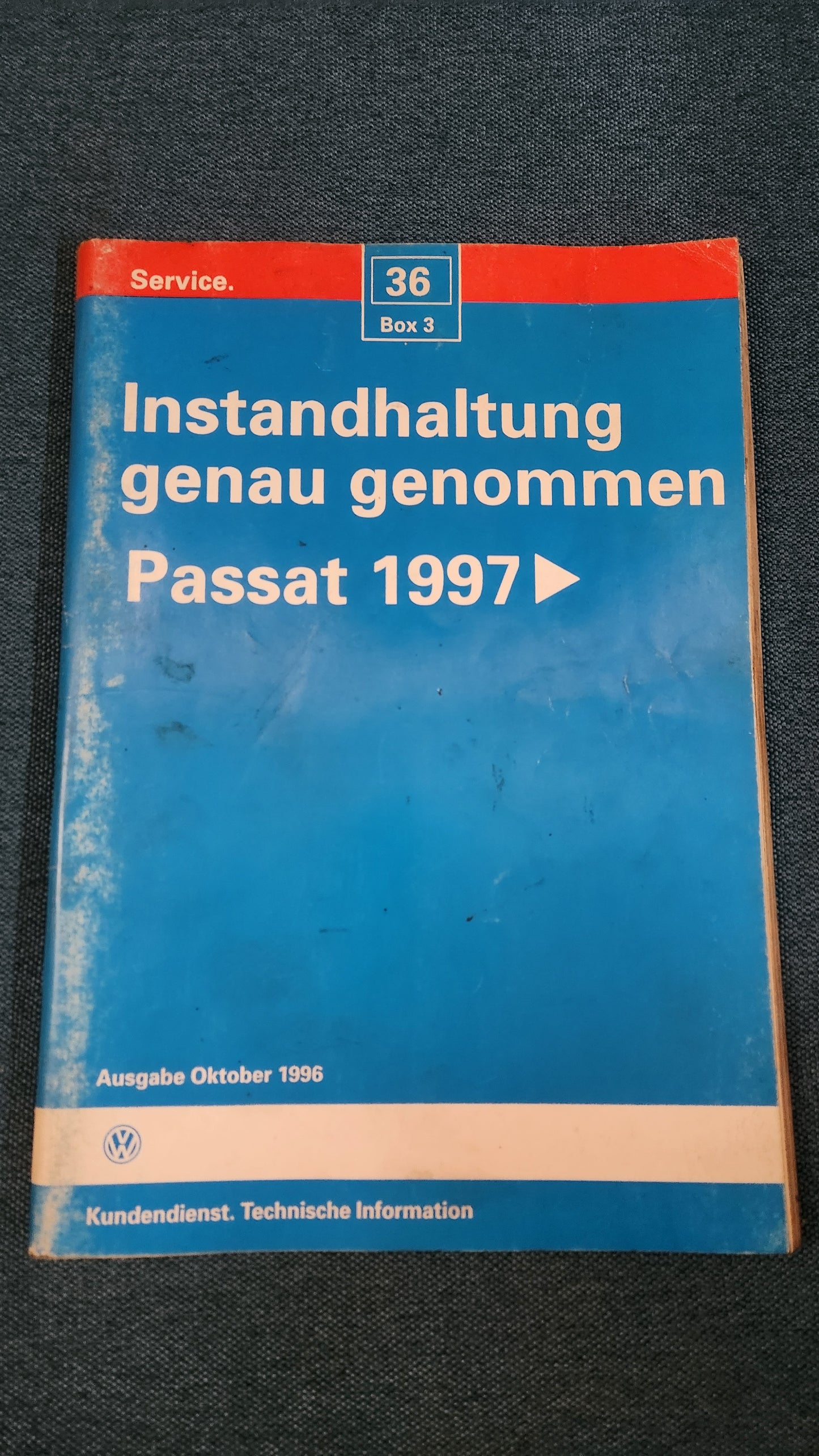 Passat 3B/BG  Instandhaltung genau genommem Reparaturleitfaden Werkstattbuch