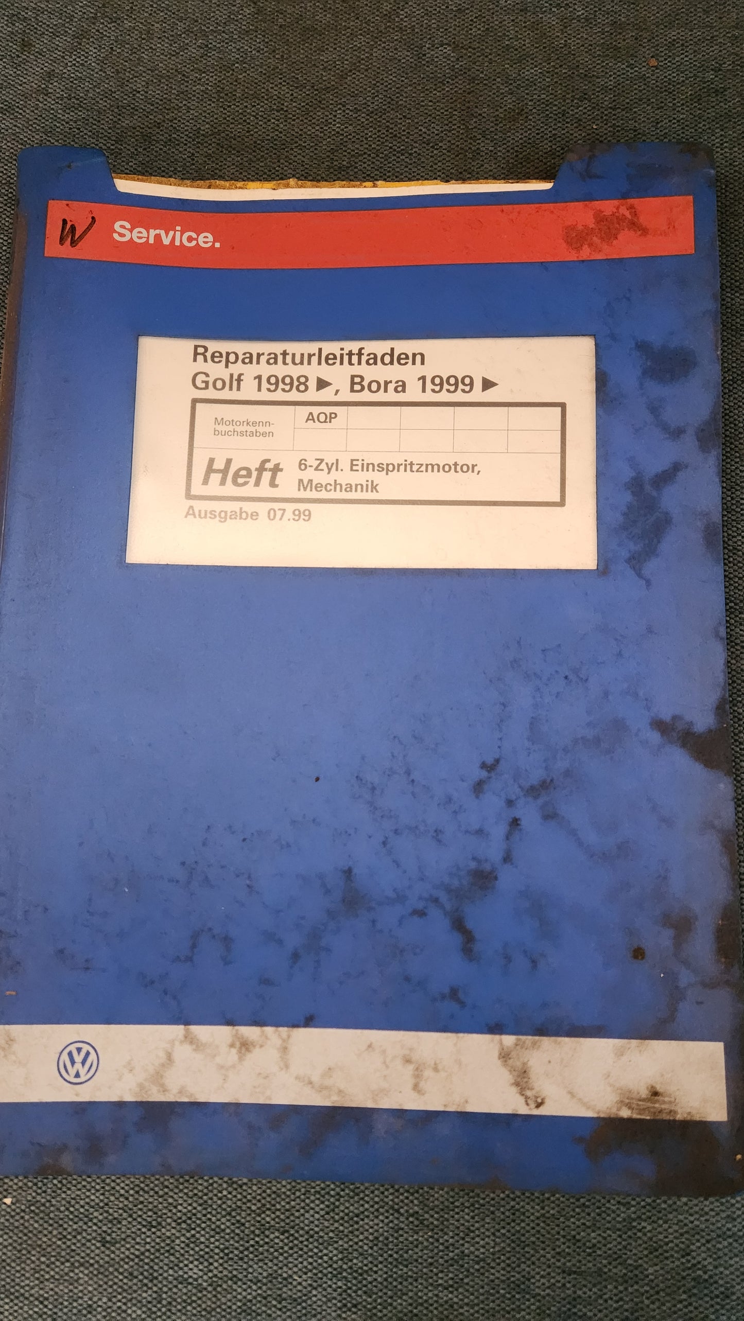 Golf 4 Bora AQP Engine Repair Manual Workshop Manual