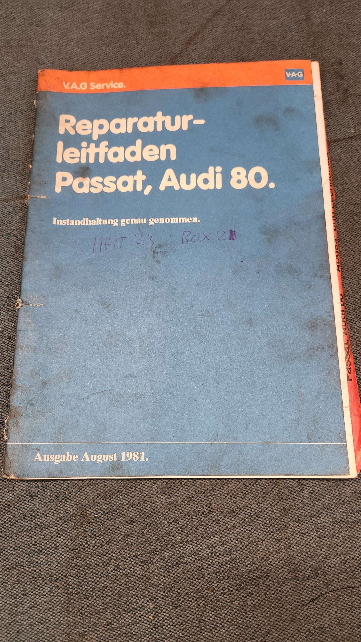 Passat B1 Audi 80 B1 Maintenance, specifically: Repair manual, workshop manual