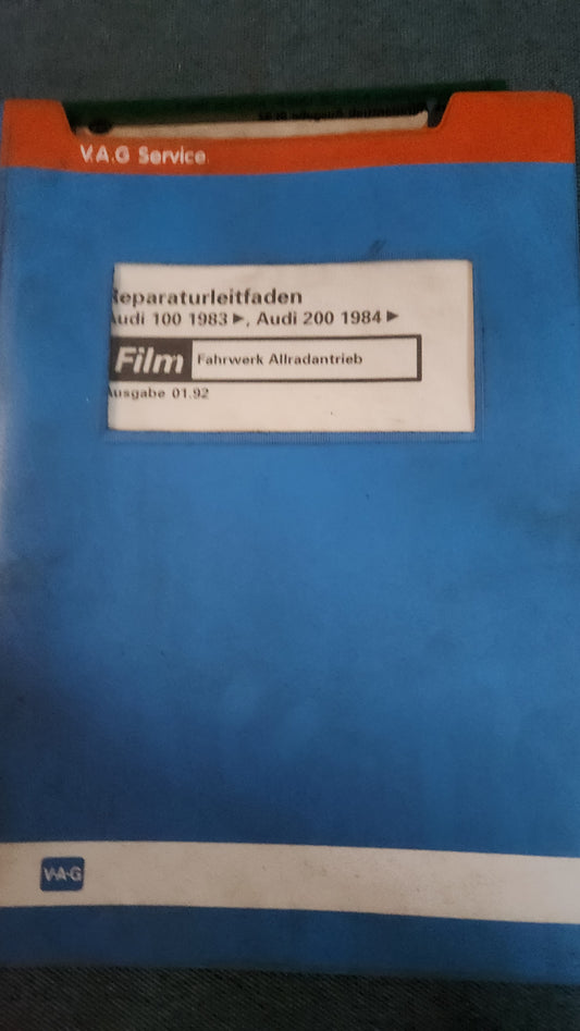 Audi 100/200 C3 Fahrwerk Allradantrieb Reparaturleitfaden Werkstattbuch