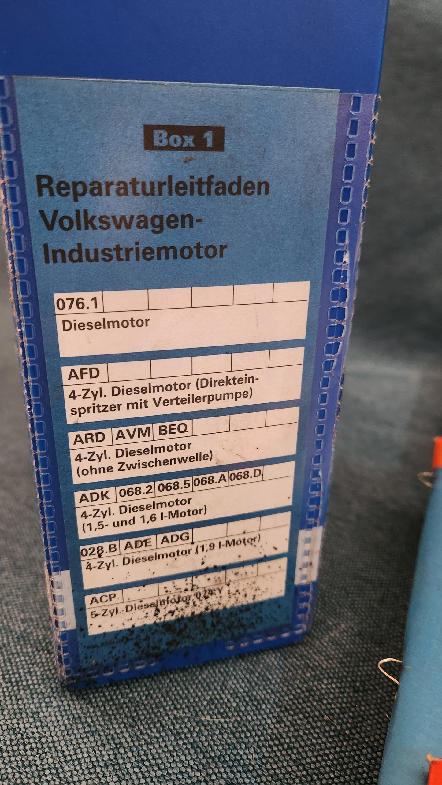 Volkswagen Industriemotor Reparaturleitfaden Werkstattbuch