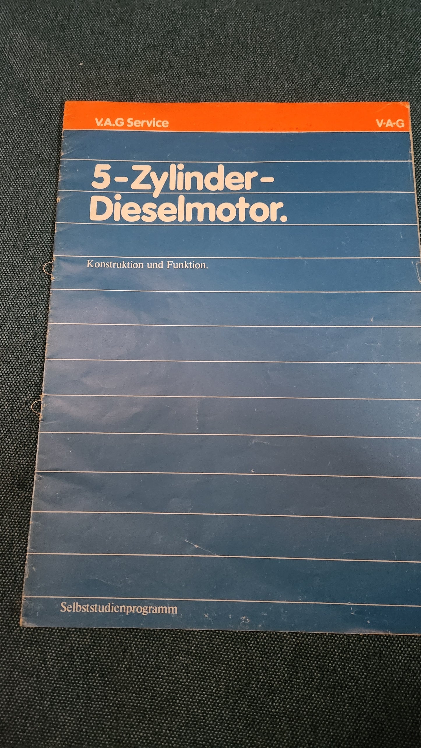 5 Zylinder Dieselmotor  Selbststudienpogramm Nr.20 Werkstattbuch Reparaturleitfaden