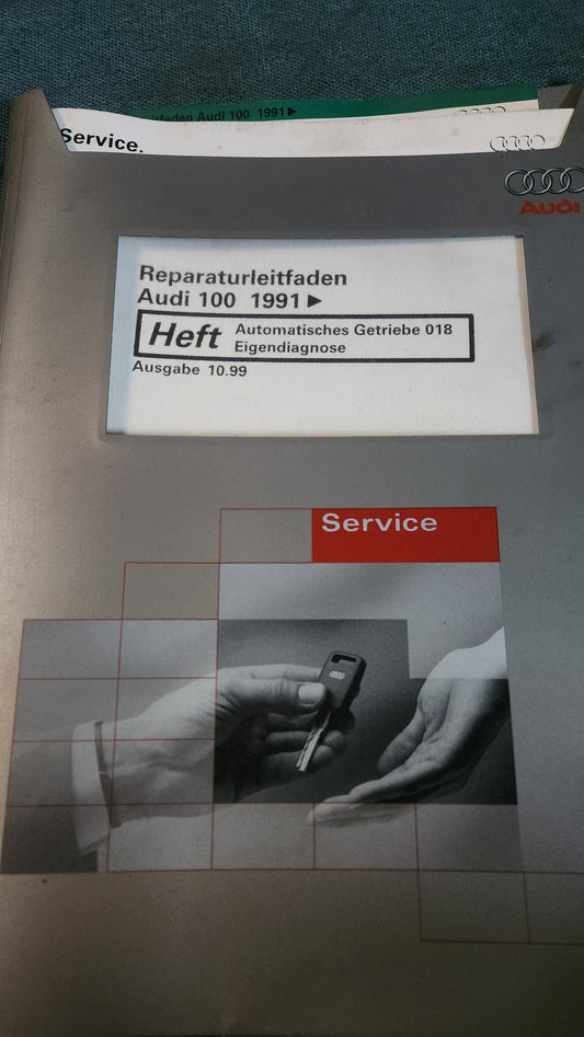 Audi 100 C4 Automatisches Getriebe 018 Eigendiagnose Reparaturleitfaden Werkstattbuch