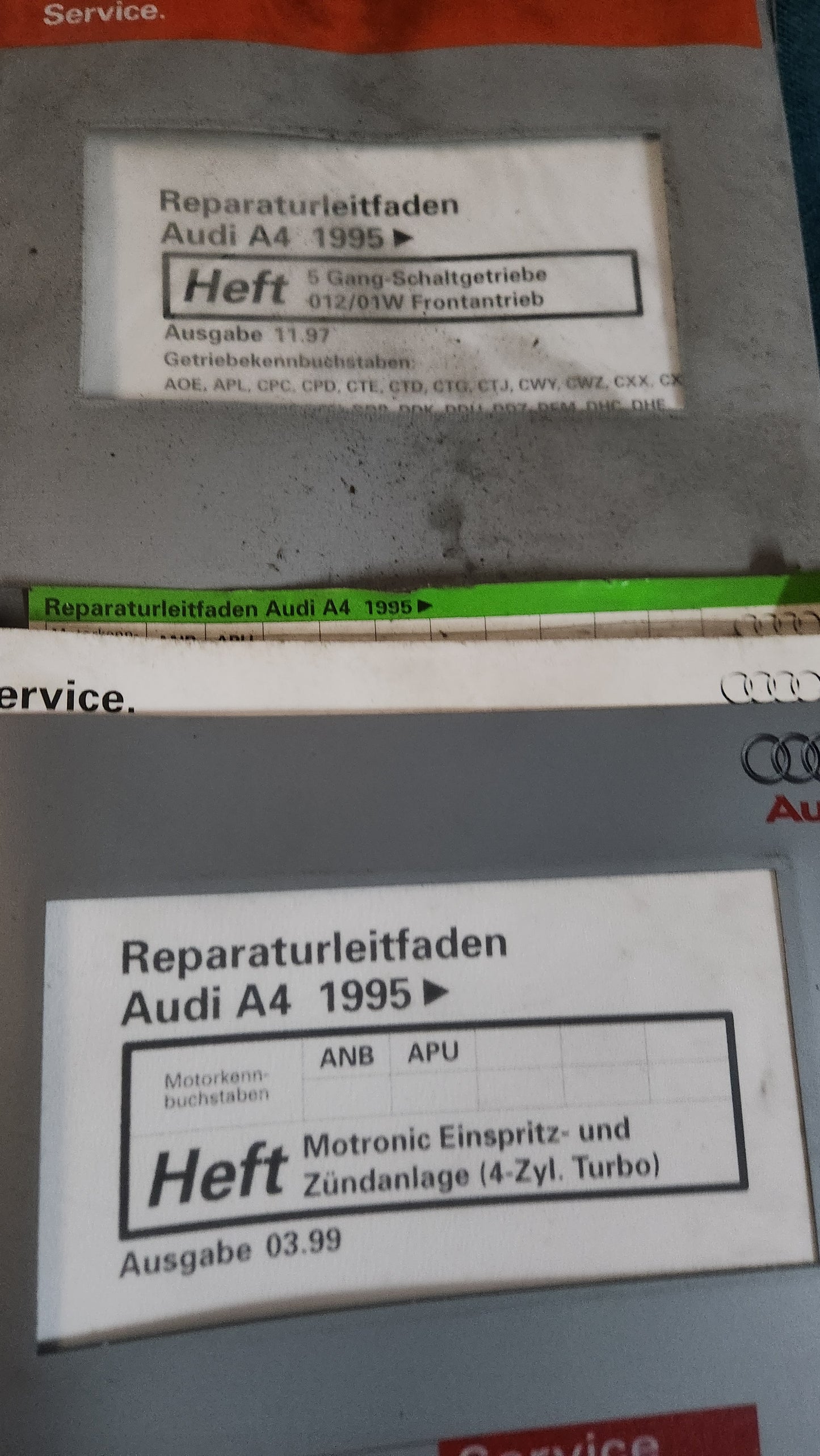 Audi A4 B5 Reparaturleitfaden Werkstattbuch
