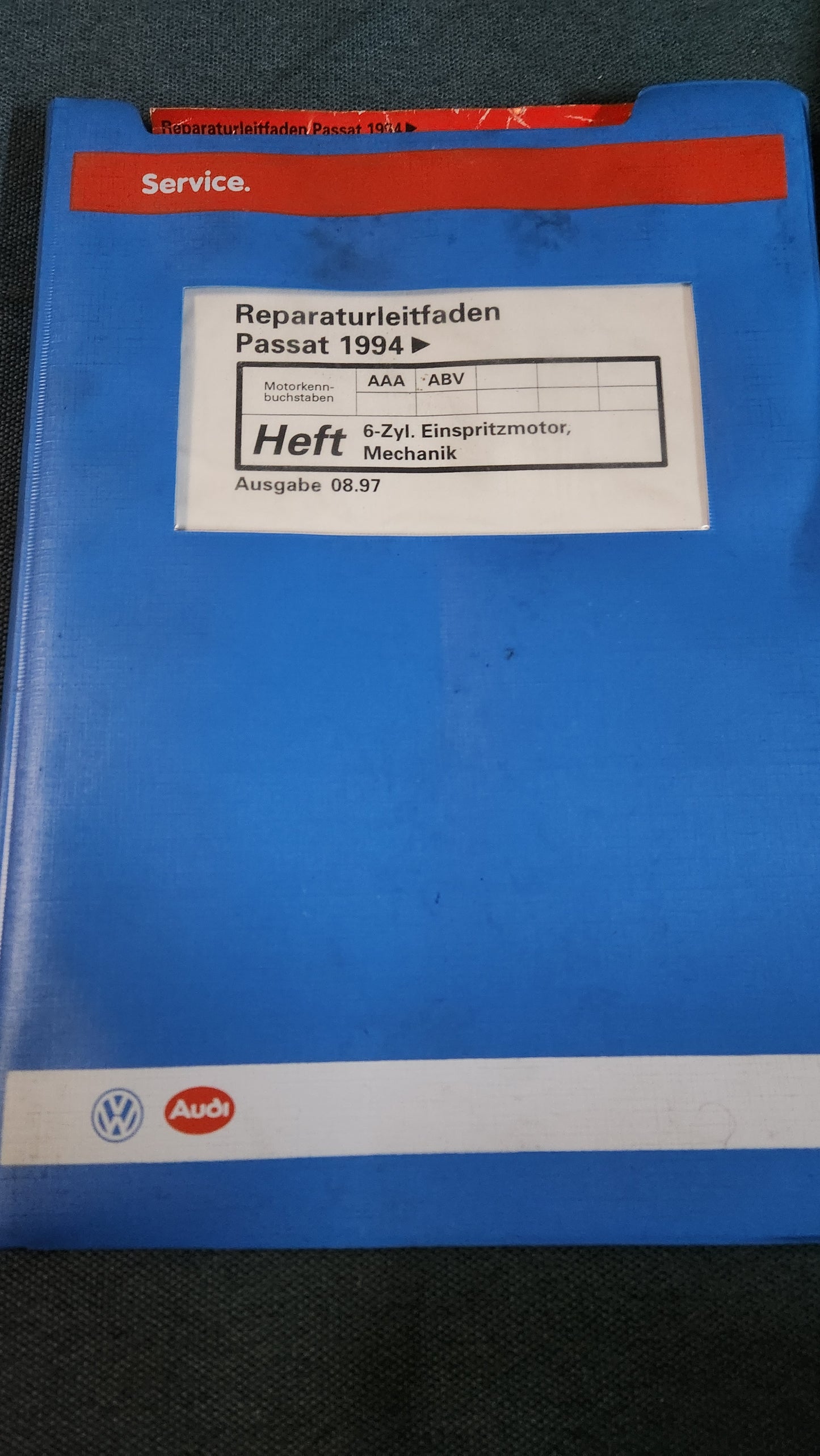 Passat B4 35I AAA ABV Motor Reparaturleitfaden Werkstattbuch