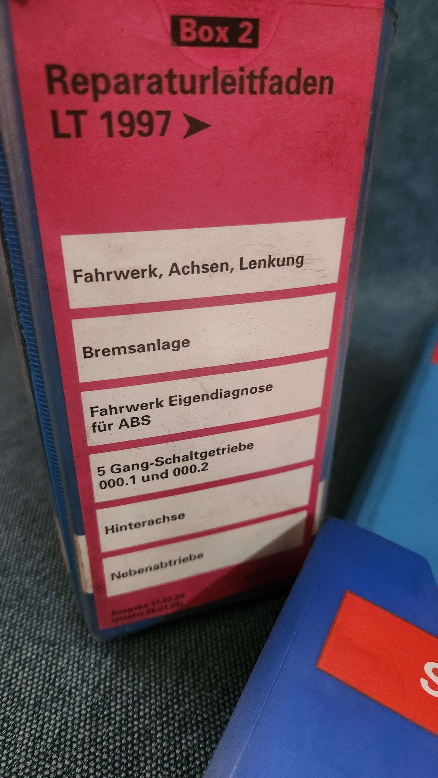 Repair manual, workshop manual
