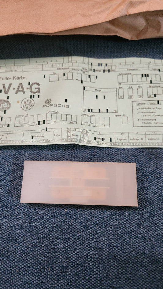 Leitungsverbinder für Flachstecker 9.5mm T1/T2/Käfer/Typ1/Typ2/Typ3/Kübelwagen/Karmann Ghia 133937078 Nos S2