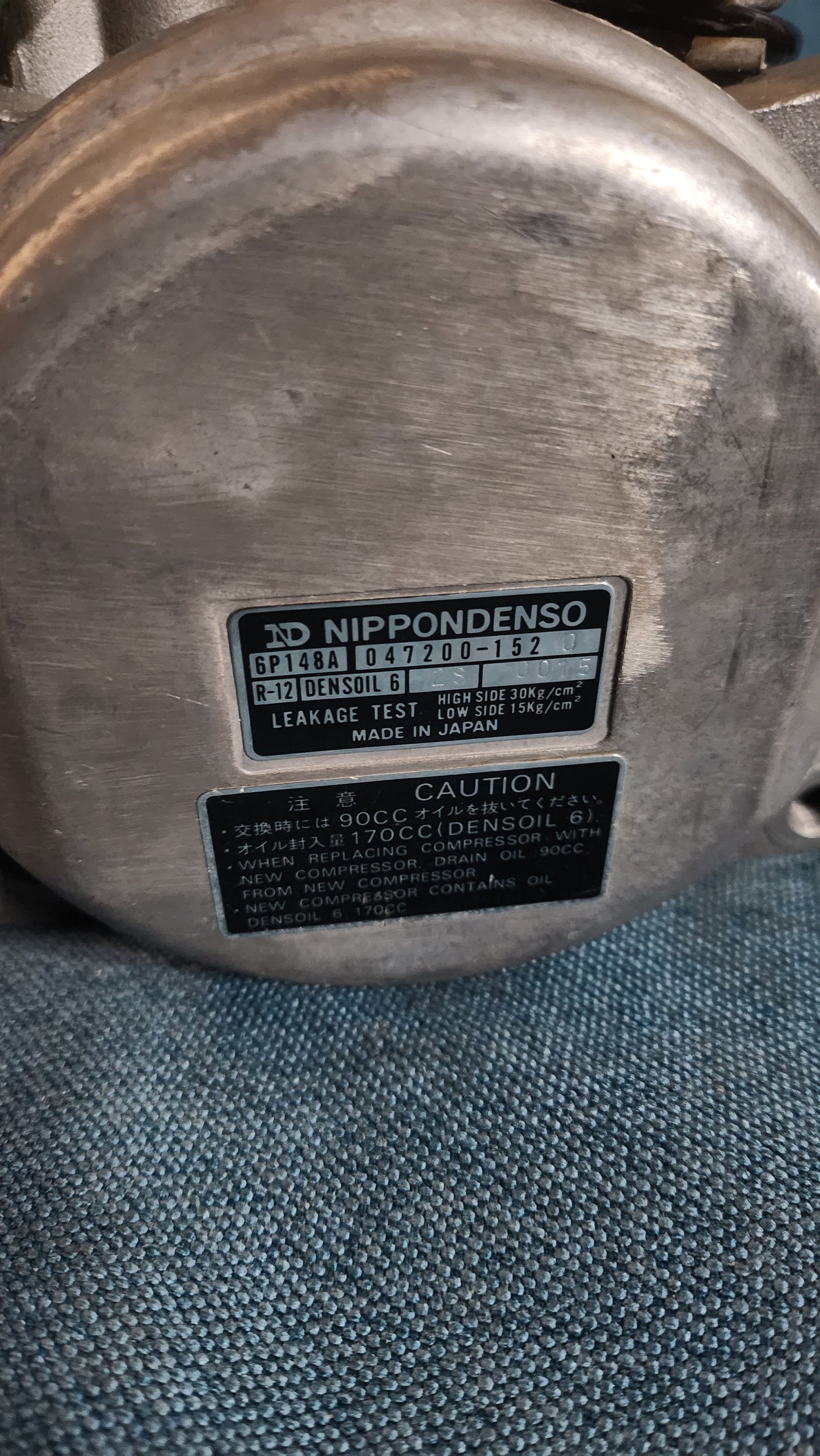 Klimakompressor Nippondenso Porsche 911/924/944 6P134 0473001480 Neu Original Selten Nos