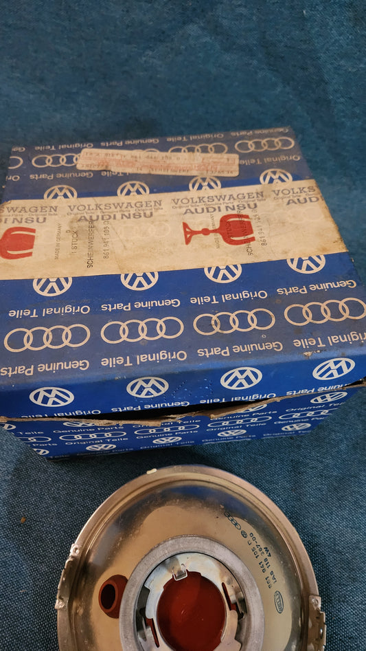 Vw Käfer T1 T2 T3 Typ1 Golf 1 Karmann Ghia Scheinwerfer 141941041 Nos E2