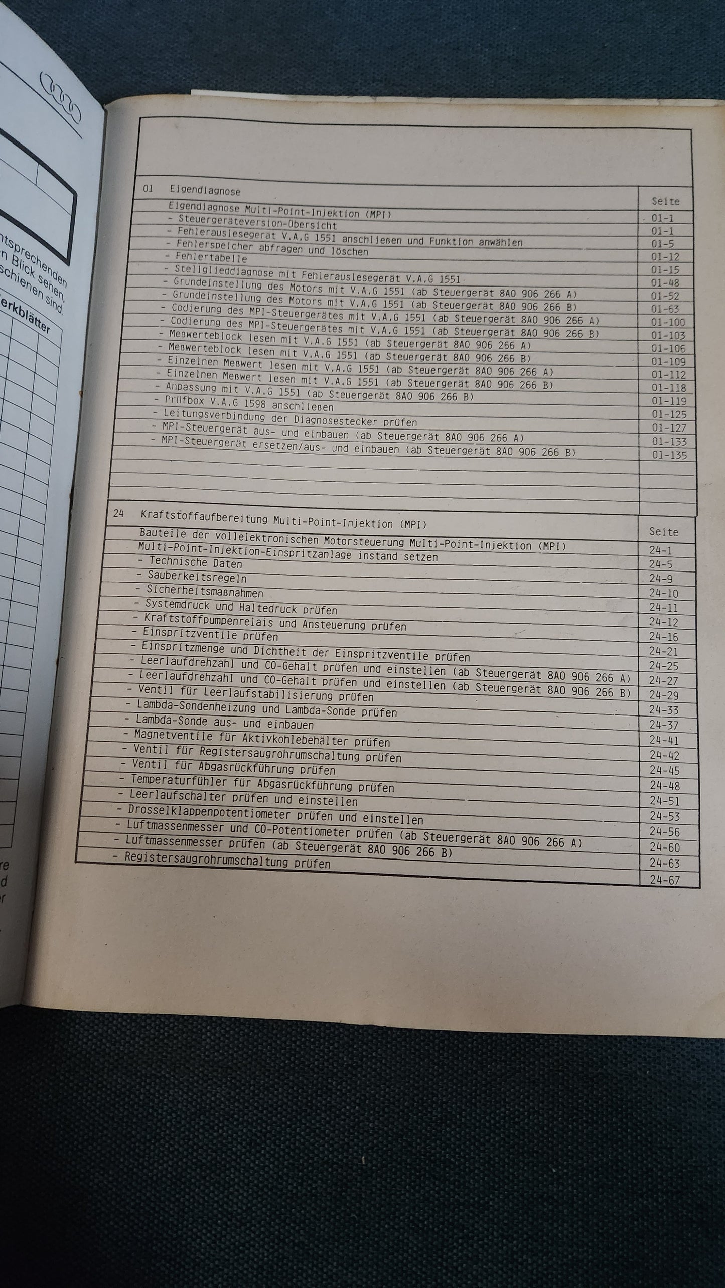 Audi 80 B4 AAH Reparaturleitfaden Werkstattbuch