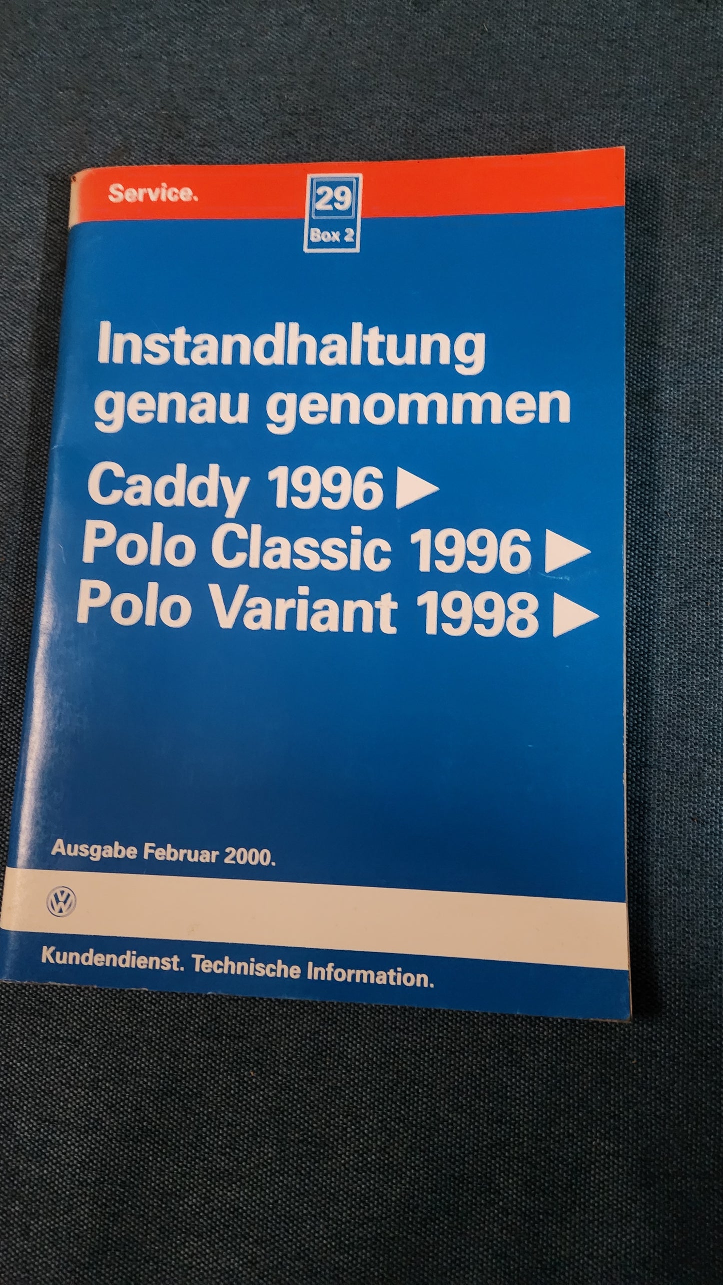 Polo 6N Classic Variant Instandhaltung genau genommen Reparaturleitfaden Werkstattbuch 1996/1998