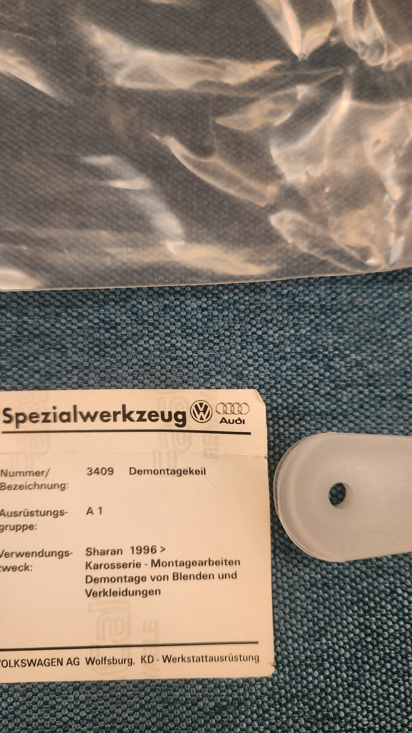 Sharan Matra 3409 Montage Keil von Blenden und Verkleidung Nos H2