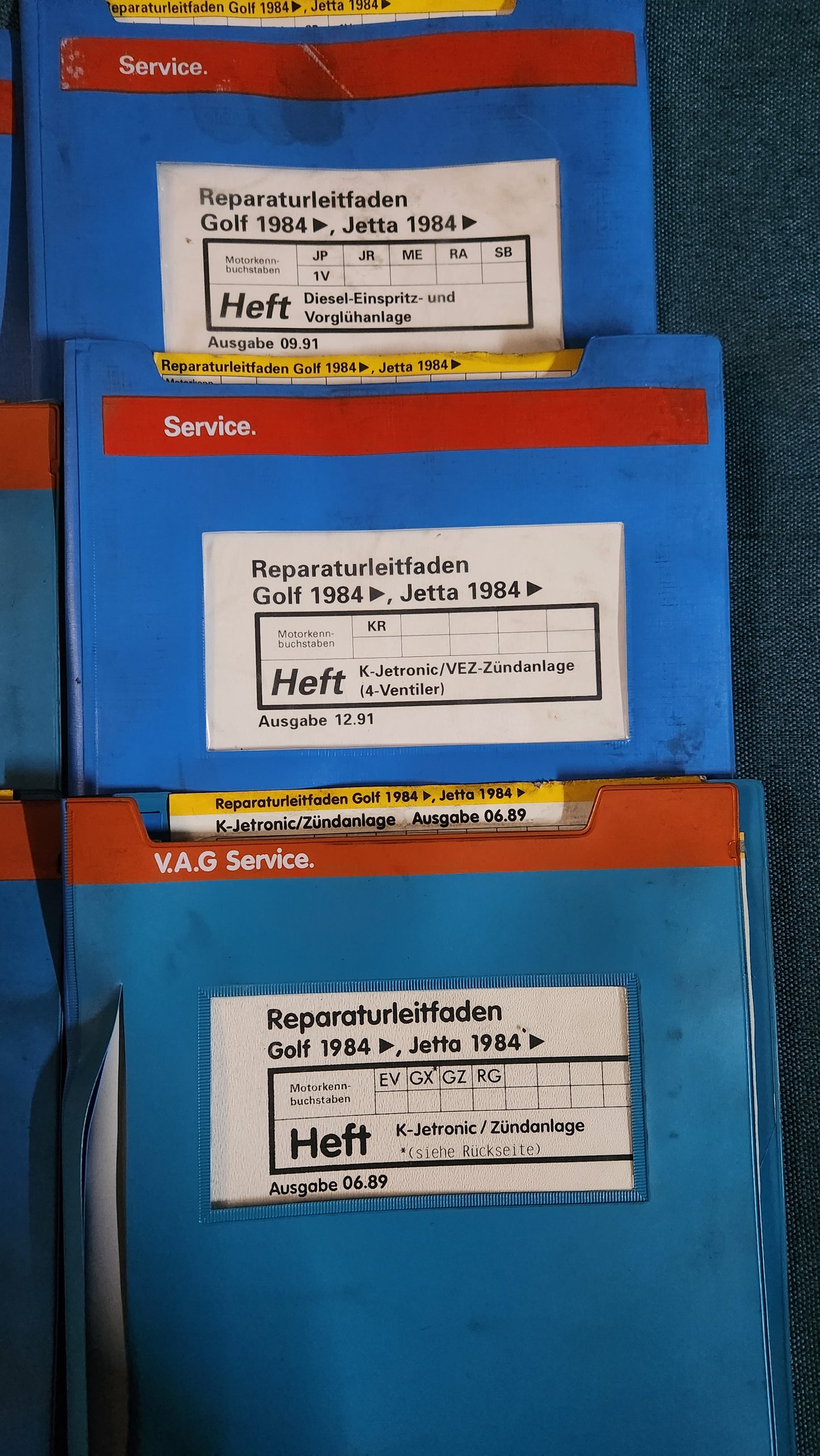 Golf 2/ Jetta 2 Reparaturleitfaden Werkstattbuch