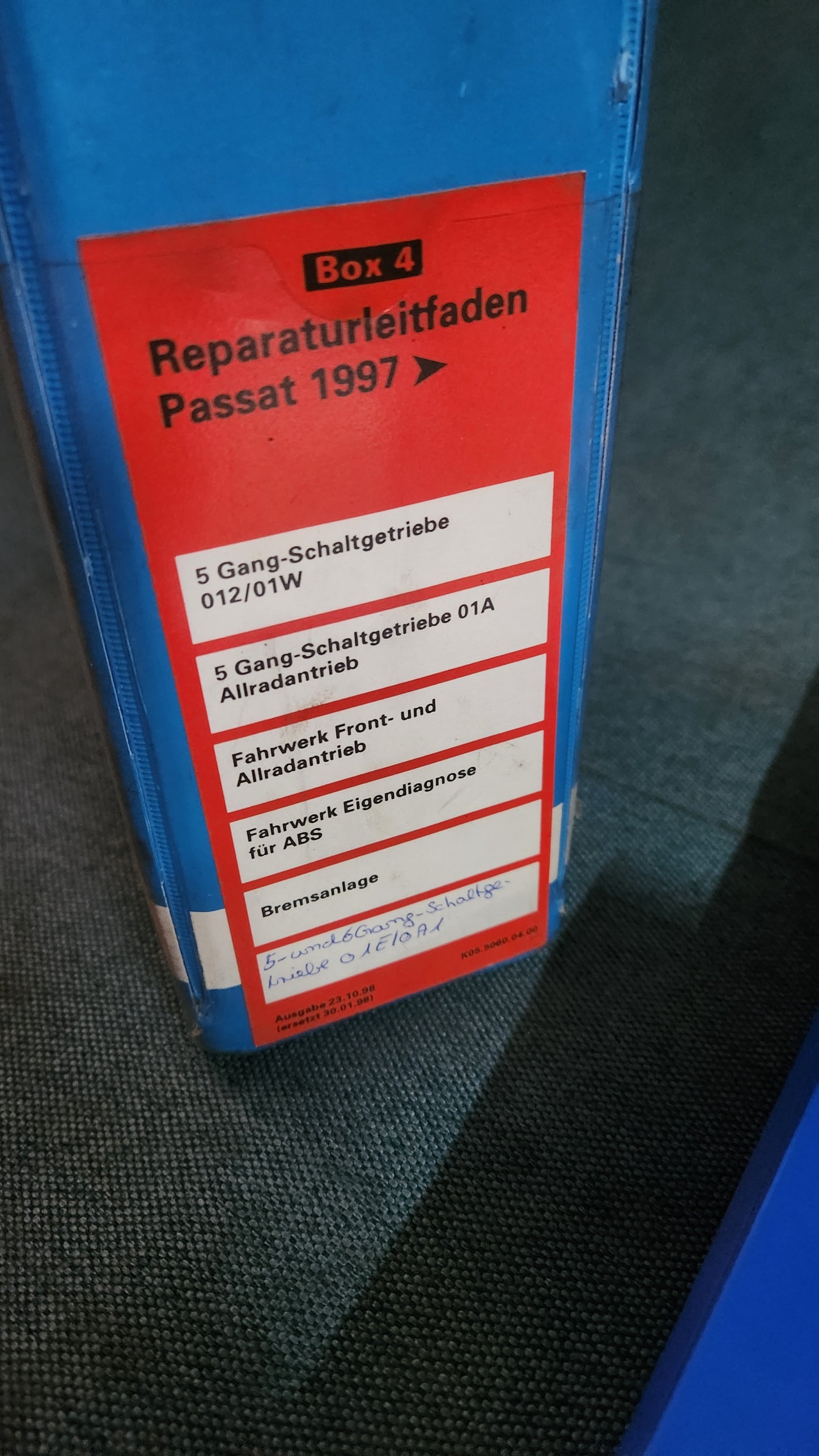 Passat 3B/BG Repair Manual Workshop Manual