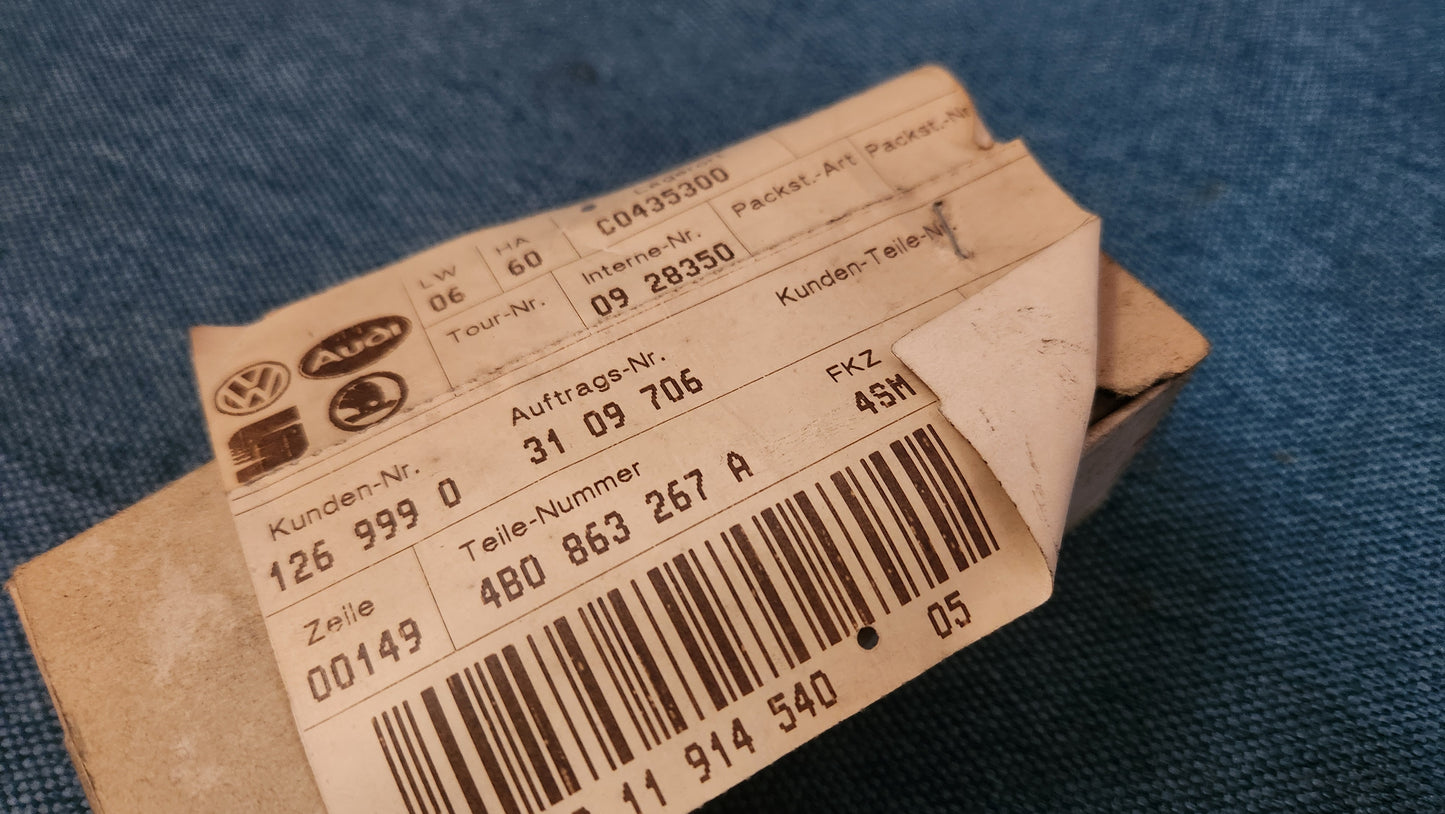 Audi A6 C5 storage compartment center console, blue NOS