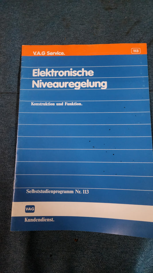 Electric Level Control Self-Study Program No. 113 Workshop Booklet