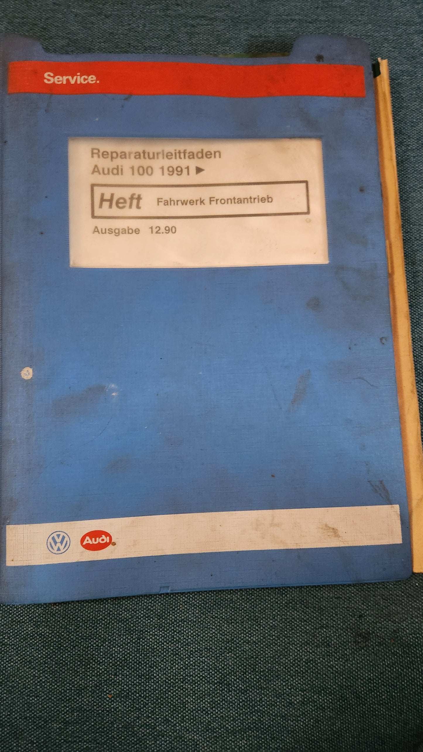 Audi 100 C4 Chassis Front-Wheel Drive Repair Manual Workshop Manual