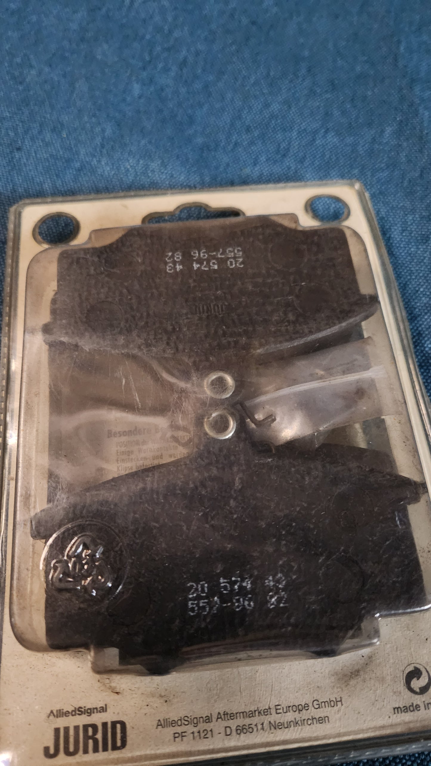 Brake pads Audi 80 B2/100C2/Coupe Jurid 1213 Nos D4