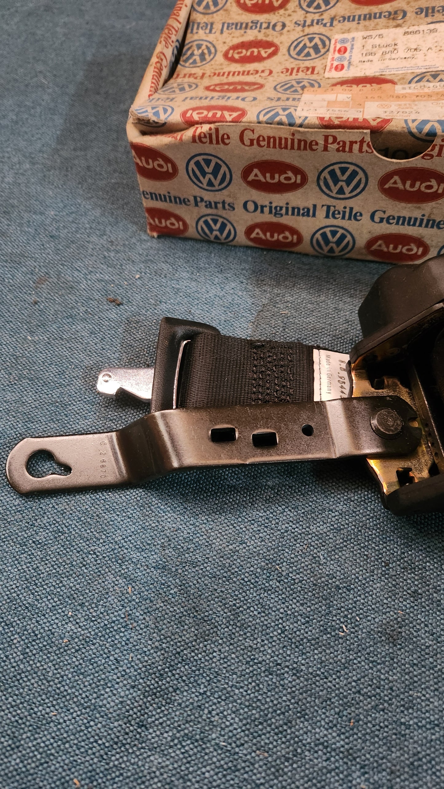 US Post Golf Gurt Golf 1/2 Jetta 1/2 165880705A Nos F5