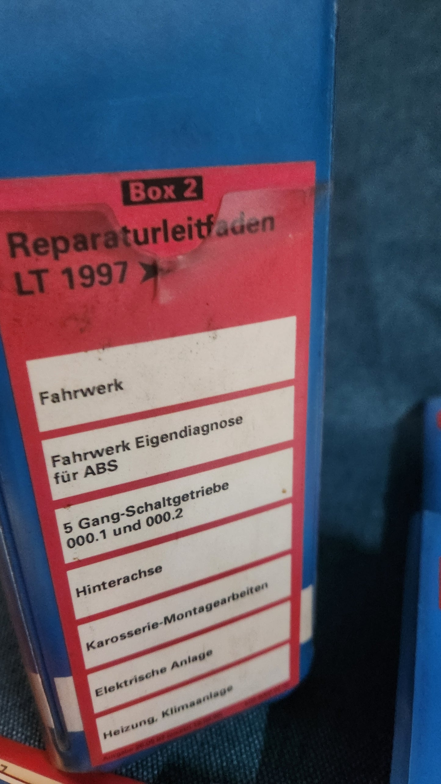 LT 2 D Reparaturleitfaden Werkstattbuch