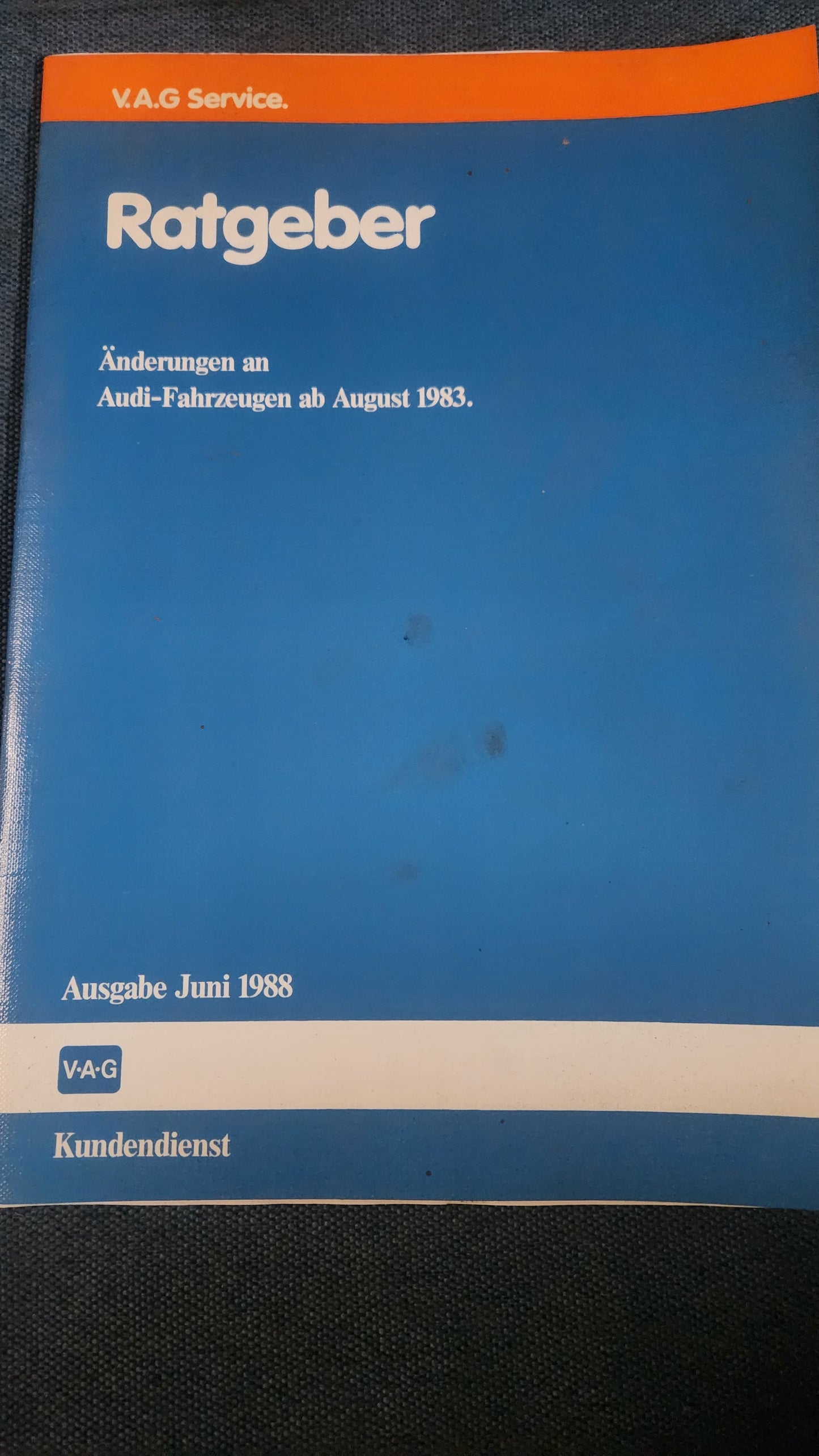 Ratgeber Änderung an Audi Fahrzeugen Audi 80/90 B3/B4 Coupe Quattro Audi 100/200 C4 V8 Werkstattbuch