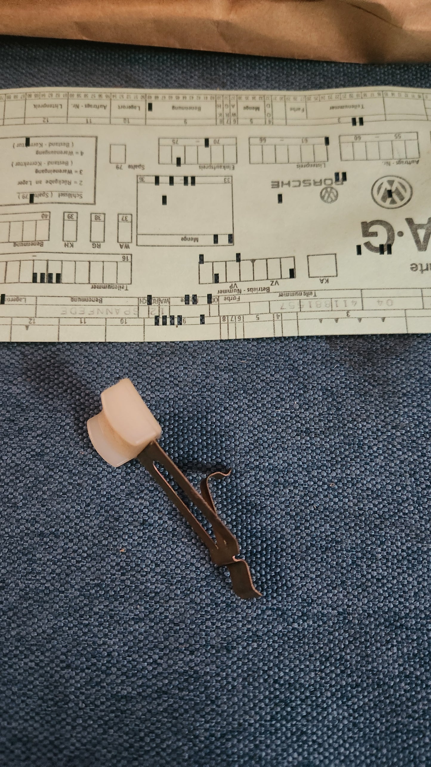 T1 T2 Käfer Typ 1/3 Karmann Ghia Kübelwagen Feder 411881557 Nos S2