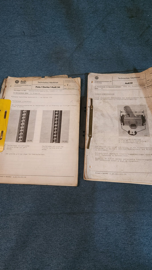 Audi 50 Polo 1 86C Derby Reparaturleitfaden Werkstattbuch