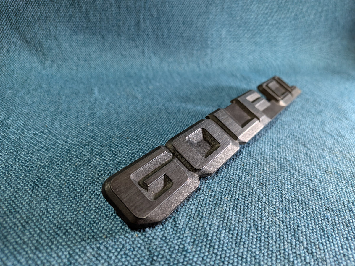 Golf 2 CL Emblem VFL Schriftzug 191853687A Gebraucht B10