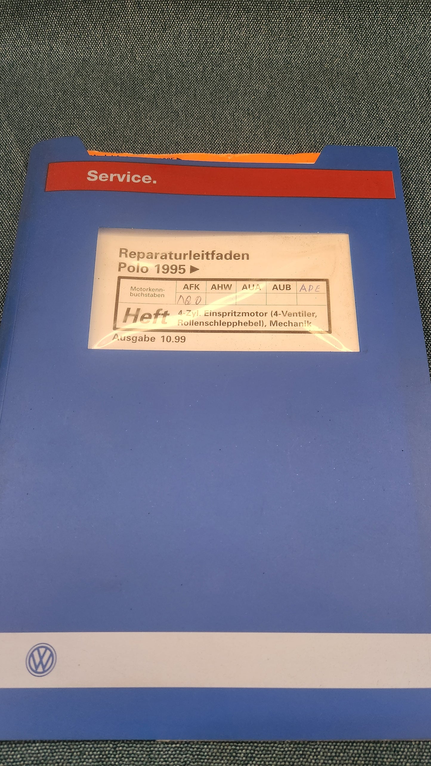 Polo 6N AFK AHW AUA AUB Motor Reparaturleitfaden Werkstattbuch