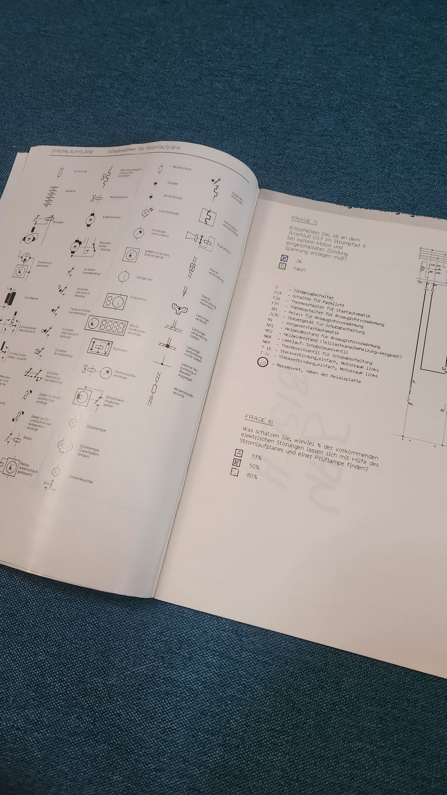 Fahrzeugelektrik 1 Lehrgang Vorbereitungsheft Reparaturleitfaden Werkstattbuch