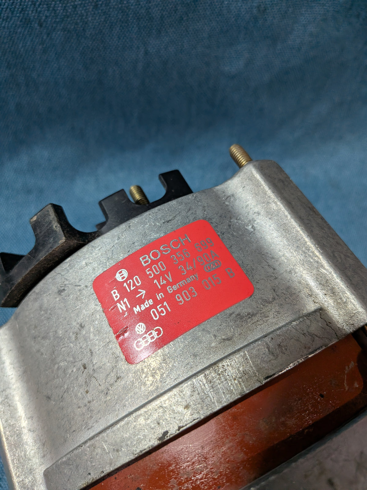 Alternator 16V GTI/G60/Quattro Golf/Jetta/Scirocco/2/Corrado/Passat B3/Audi 80/90/B3/B4/100/200/C3/C4/Cabriolet/Coupe/Quattro 051903015B NOS A17