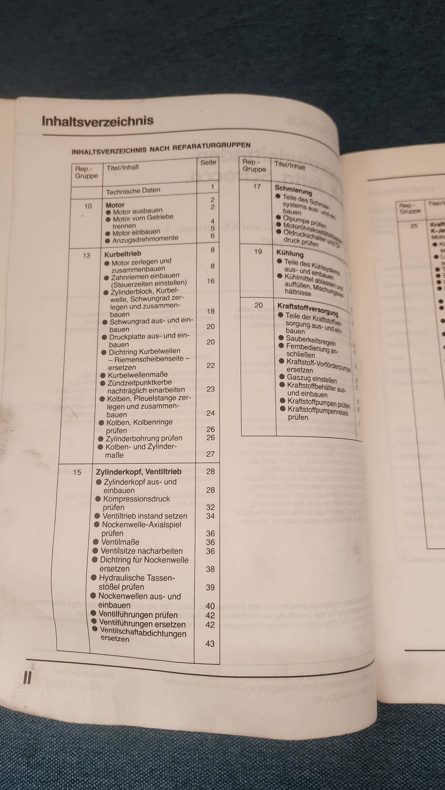 Golf/Jetta/Scirocco/2 K- and KE Jetronic 16V Repair Manual Workshop Manual