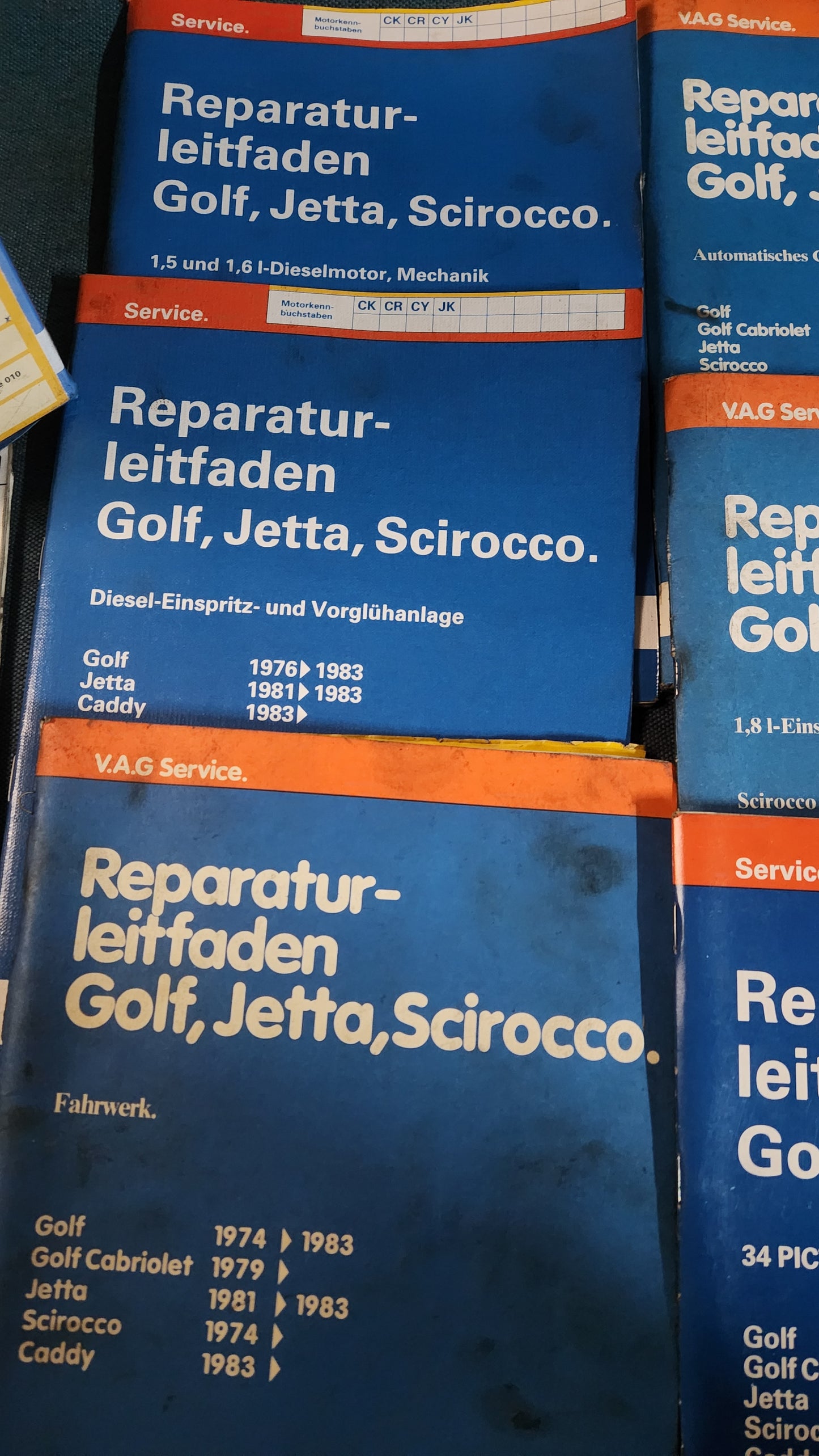 Golf 1 Jetta 1 Scirocco 1/2 Reparaturleitfaden Werkstattbuch