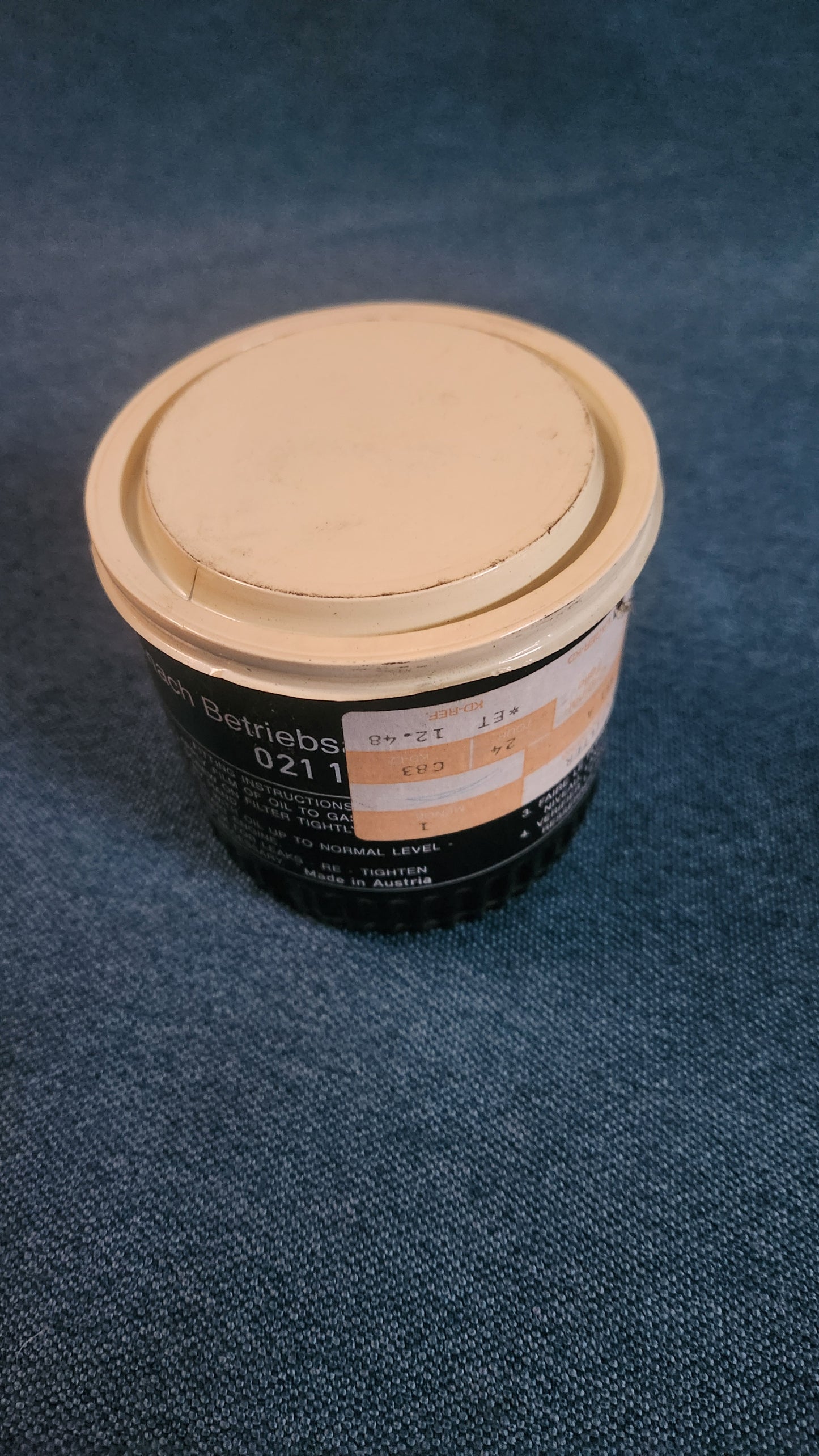 Ölfilter T2/T3 Bus/Typ4/Porsche 912/914 2,0L WBX  021115351A  Nos F4