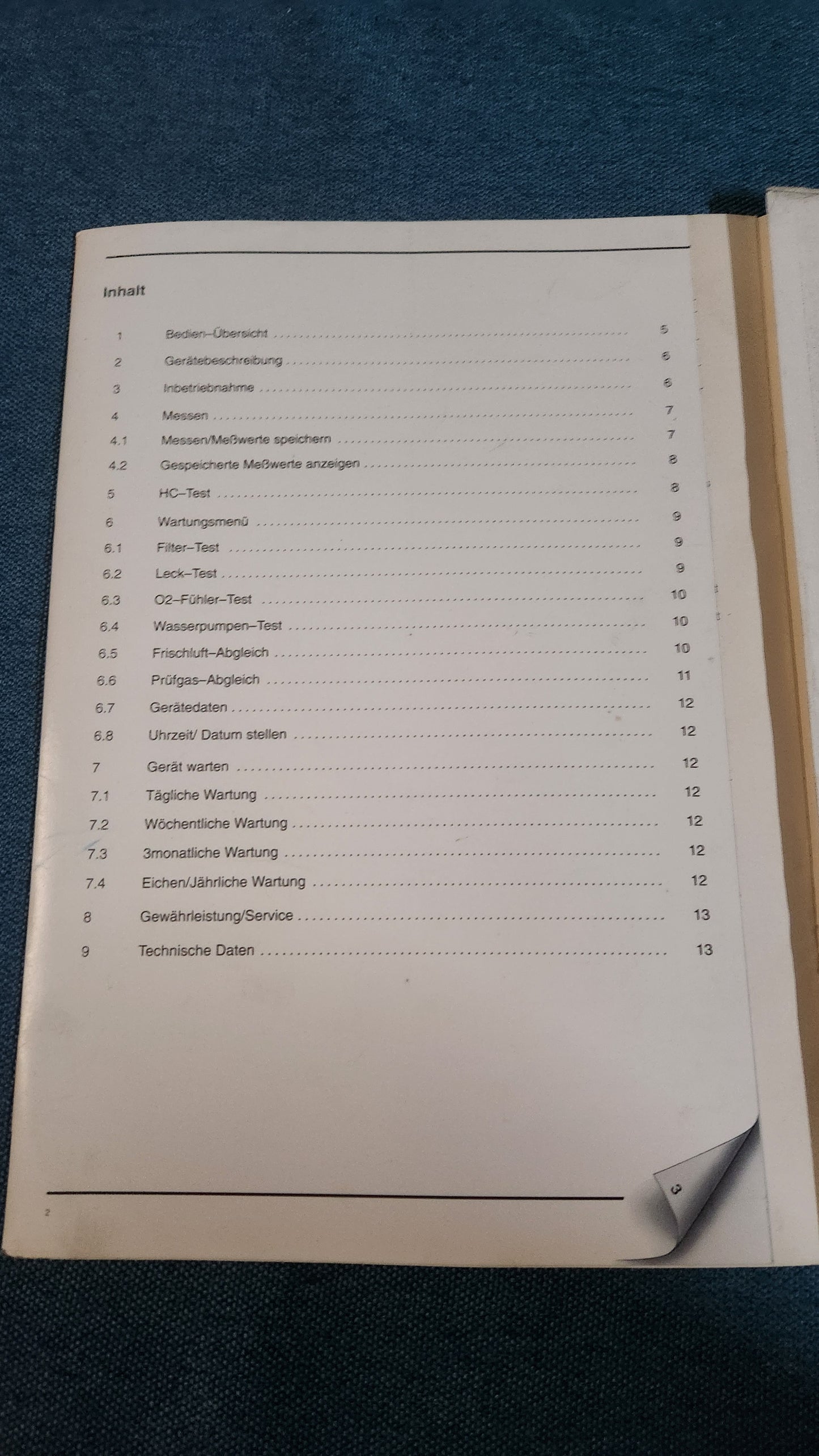 V.A.G 1788 4 Komponenten Abgastester  Werkstattbuch Bedienungsanleitung