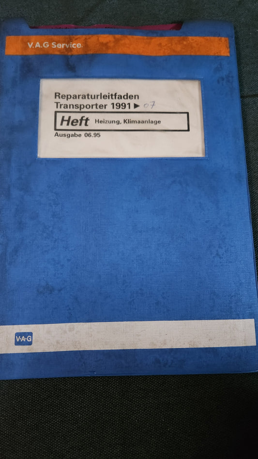 T4 Bus Heizung/Klima Reparaturleitfaden Werkstattbuch