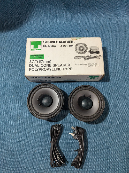 Lautsprecher/Boxen Techno Sound Barrier 87mm Golf/Jetta/2 Z051494 NOS F9