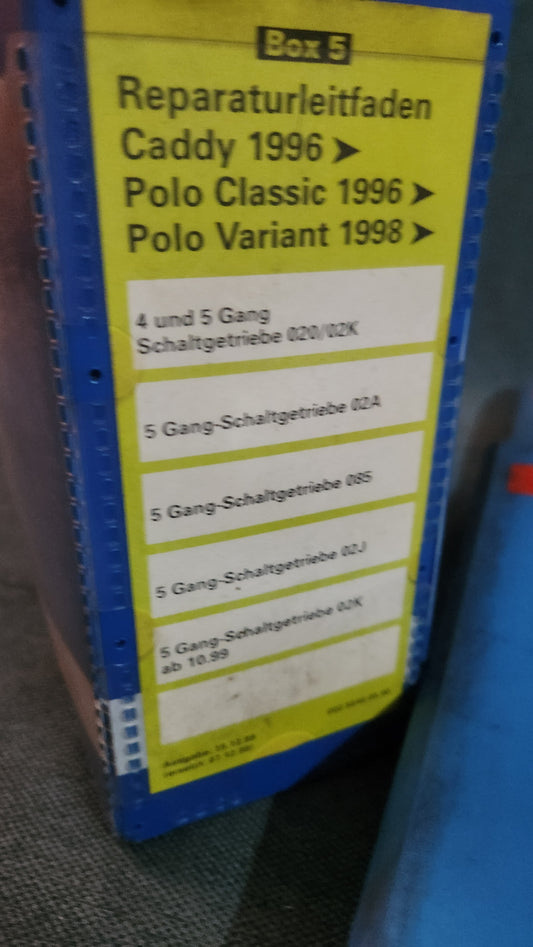 Polo 6N Caddy 9KV Reparaturleitfaden Werkstattbuch