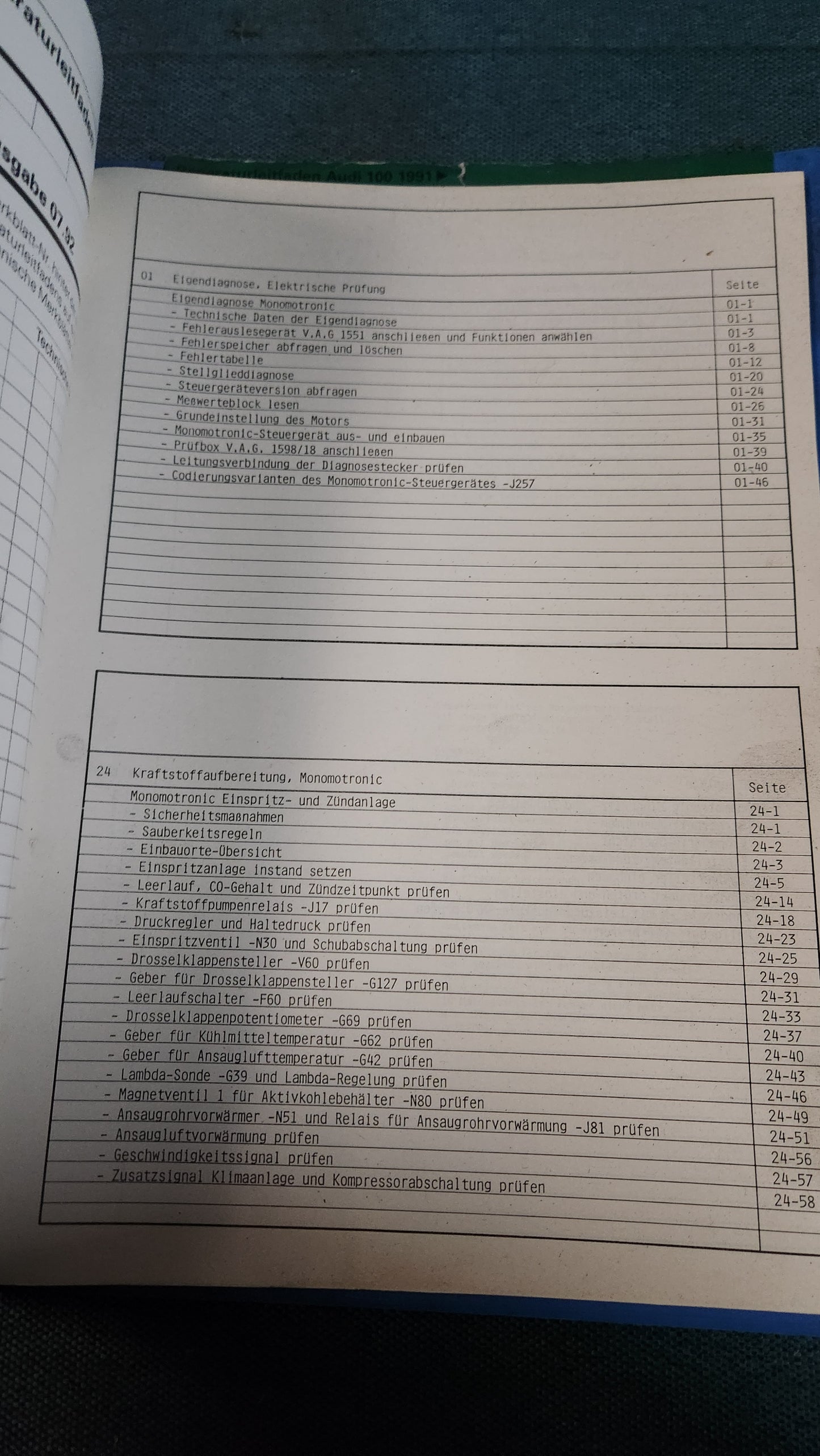 Audi 100 C4 AEE Motor Reparaturleitfaden Werkstattbuch