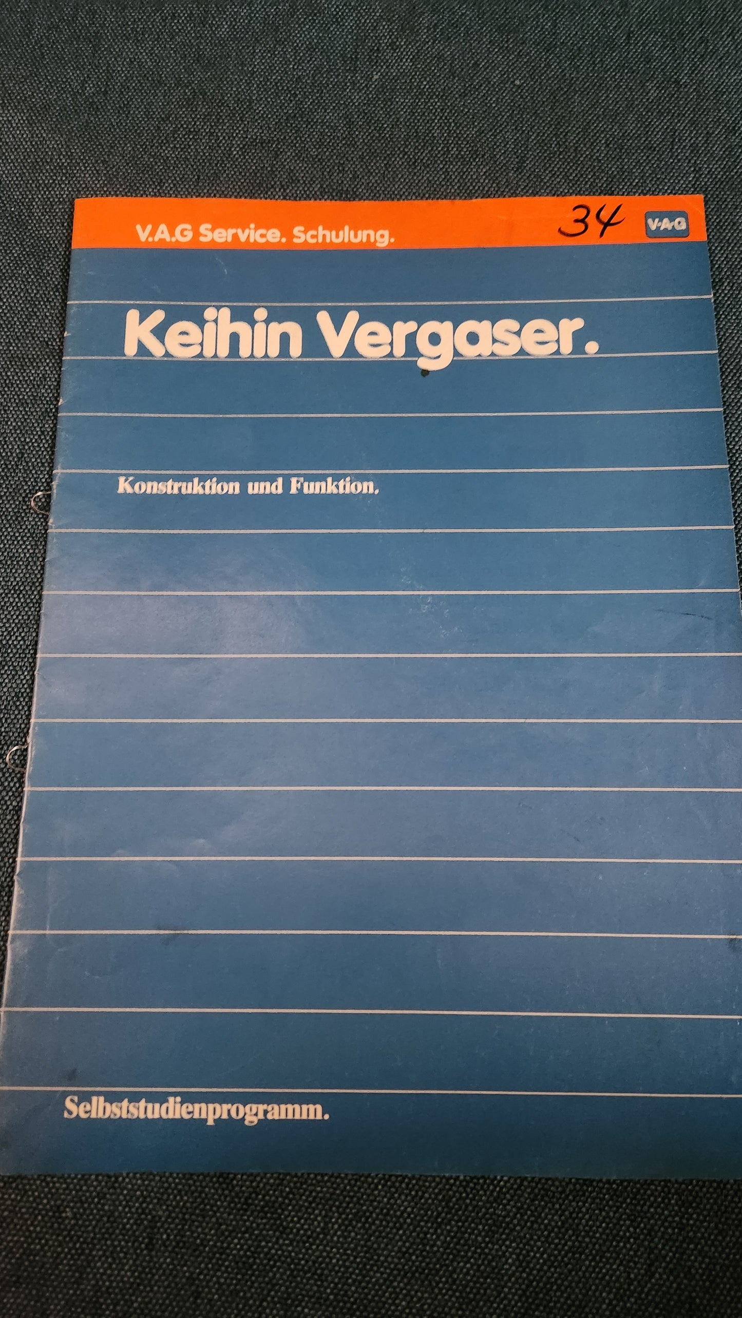 Keihin Vergaser  Selbststudienpogramm Nr.34 Werkstattbuch Reparaturleitfaden