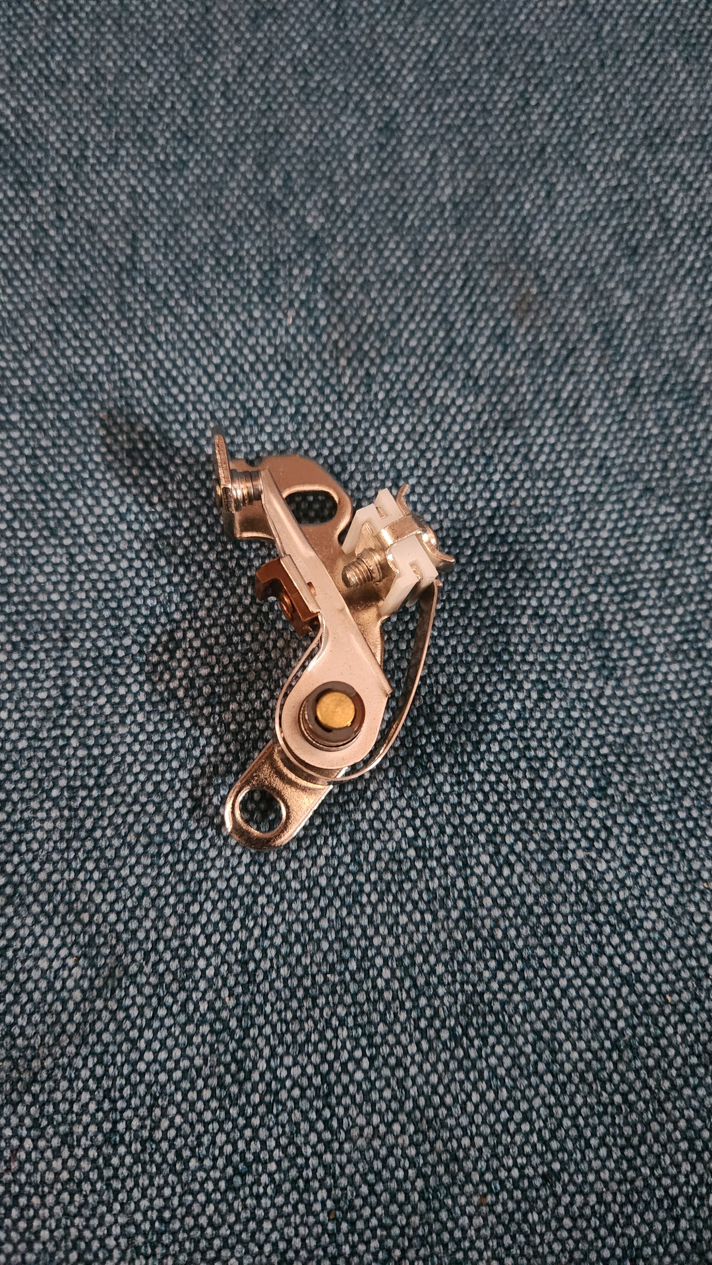 Ignition Contact Set Fiat 124/125/127/130/131/850 Without Cable NOS/New M8