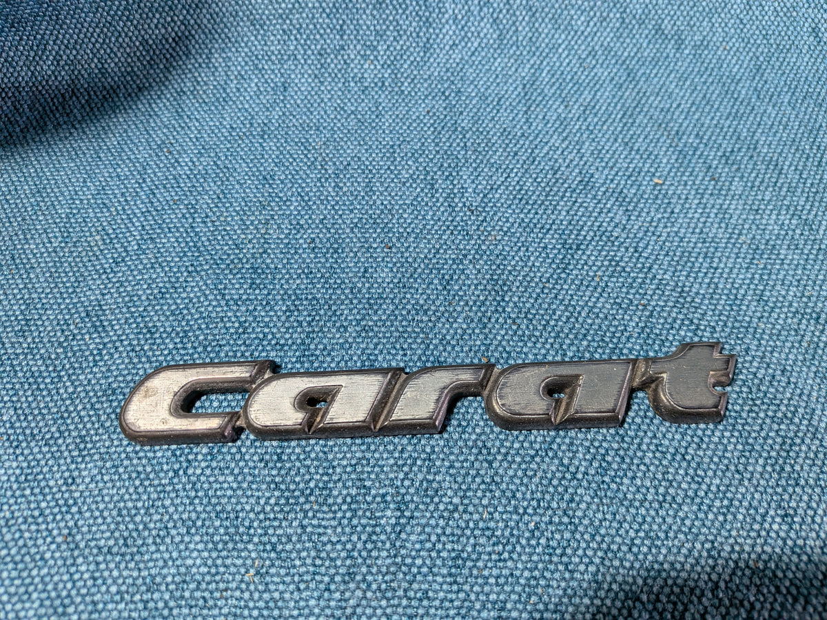 Lettering Emblem Carat Golf/Jetta/2 165853675A Used K2