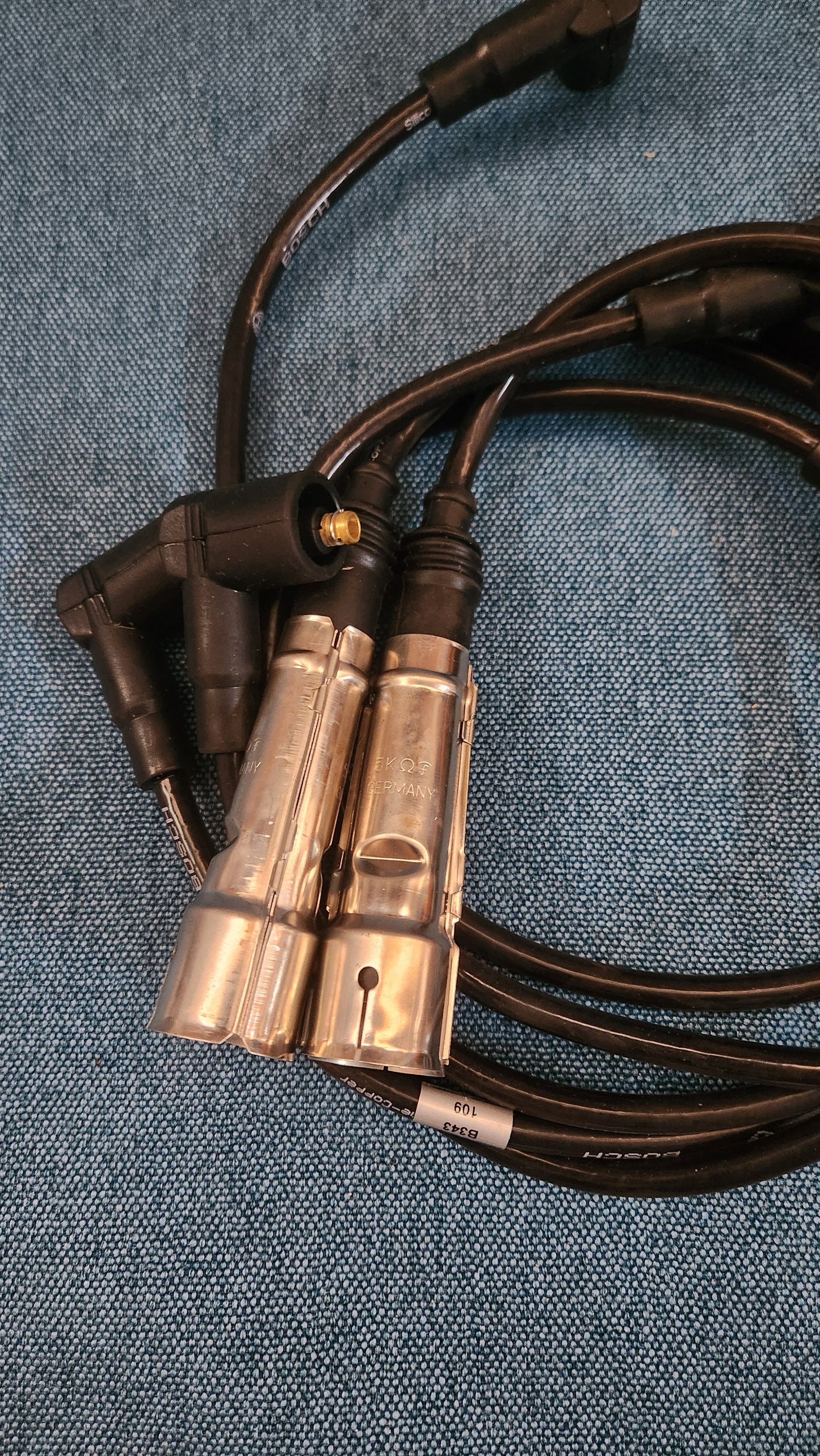 Zündkabel Silikon Bosch Golf/Jetta/Scirocco/1/2/Caddy 14D/Passat/B1/B2/Polo 1/Audi 50/T3 Bus  171998031B Nos/Neu G6