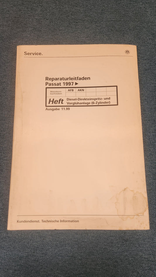 Passat 3B/BG AFB AKN Engine Repair Manual Workshop Manual