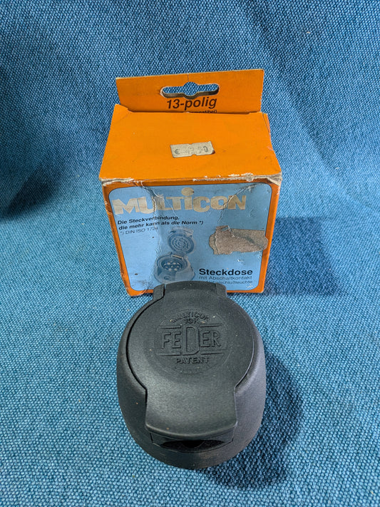 Trailer Hitch Socket 7 Pin Multicon NOS/New C7
