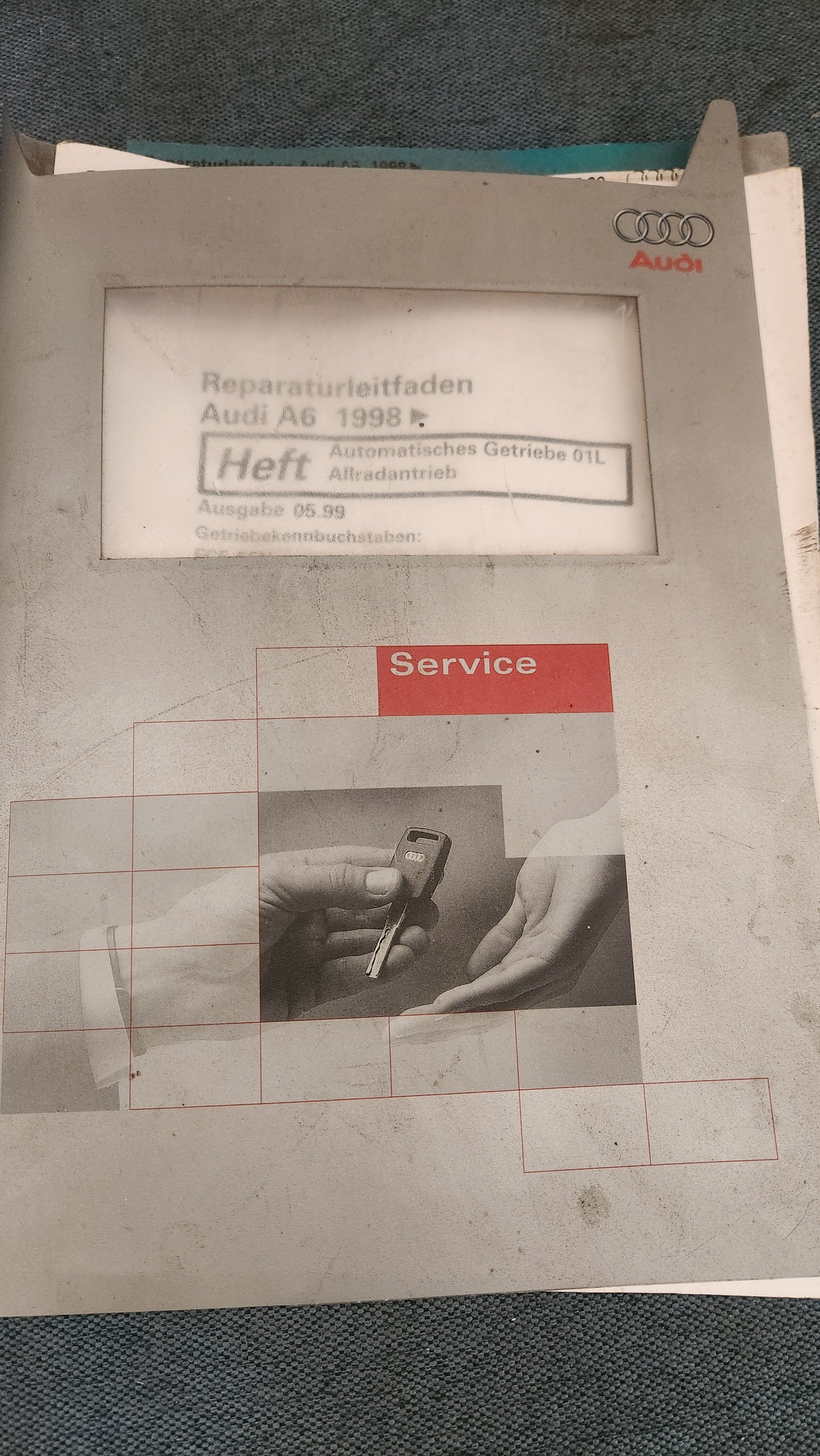 Audi A6 C5 Automatic Transmission 01L All-Wheel Drive Repair Manual Workshop Manual