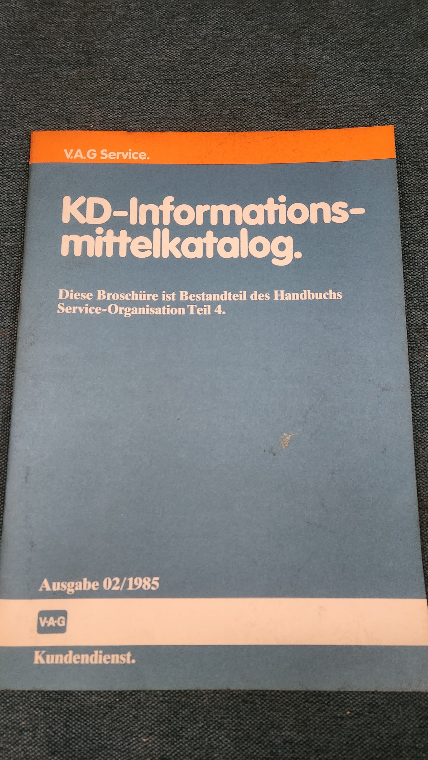 KD Information Materials Catalog Workshop Manual