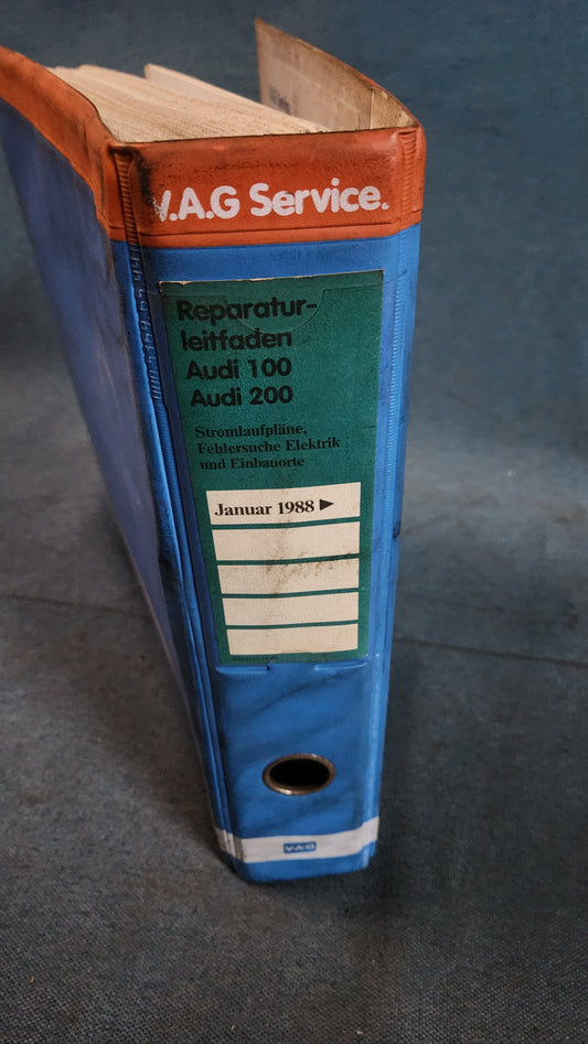 Audi 100/200 C3 Stromlaufpläne Werkstattbuch Reparaturleitfaden