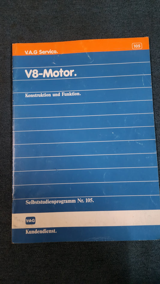 V8-Motor Selbststudienprogramm Nr. 105 Reparaturleitfaden Werkstattbuch